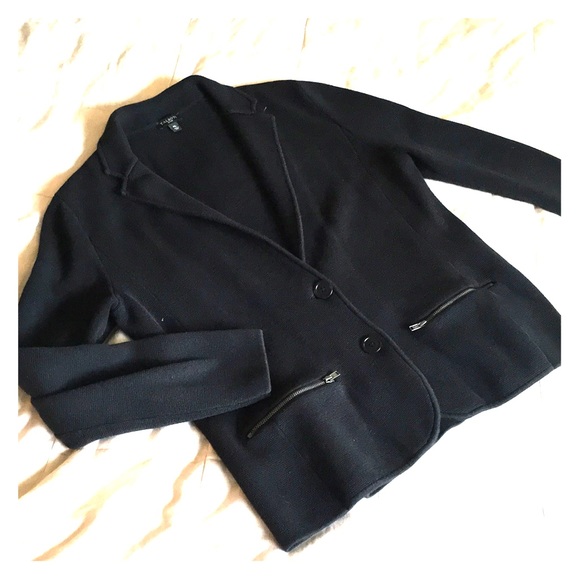 Talbots Jackets & Blazers - NWOT Black Knit Blazer